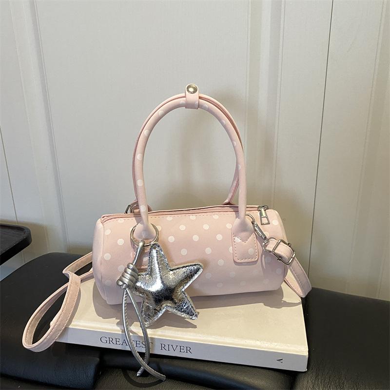 Japanese And Korean Polka Dot Handbags For Women, Cute, Foreign Style, Versatile Pillow Bag, Girly Style, Fashionable Shoulder Crossbody Bag