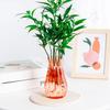 1 Pcs Creative Transparent Plastic Flower Vase Hydroponic Vase Living Room Desktop Decoration Wedding Centerpiece Arrangement