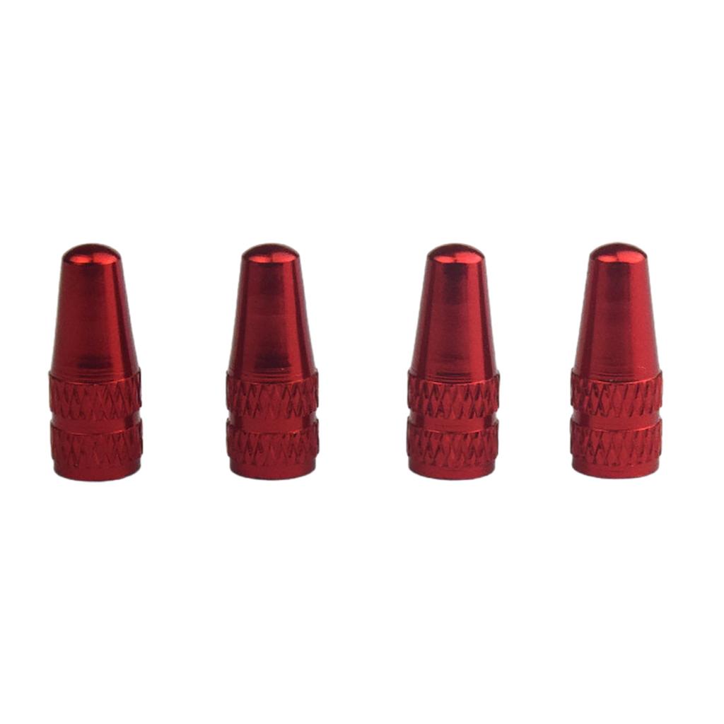 4Pcs Bike Tire Valves Stem Caps Aluminium Alloy Tire Valves Stem Covers Universal Bike Tire Caps Bike Accessories