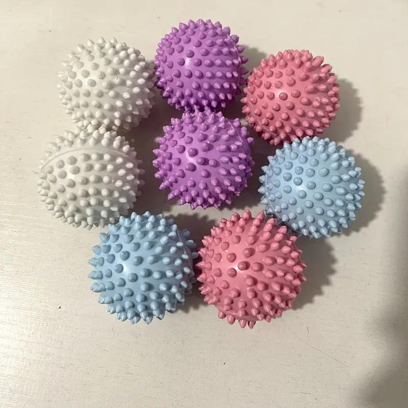 4/8/12 Peças Bolas Reutilizáveis para Lavanderia Limpeza Suave Remove Sujeira Cabelo Amacia Roupas Previne Emaranhamento Durável PVC Cores Misturadas