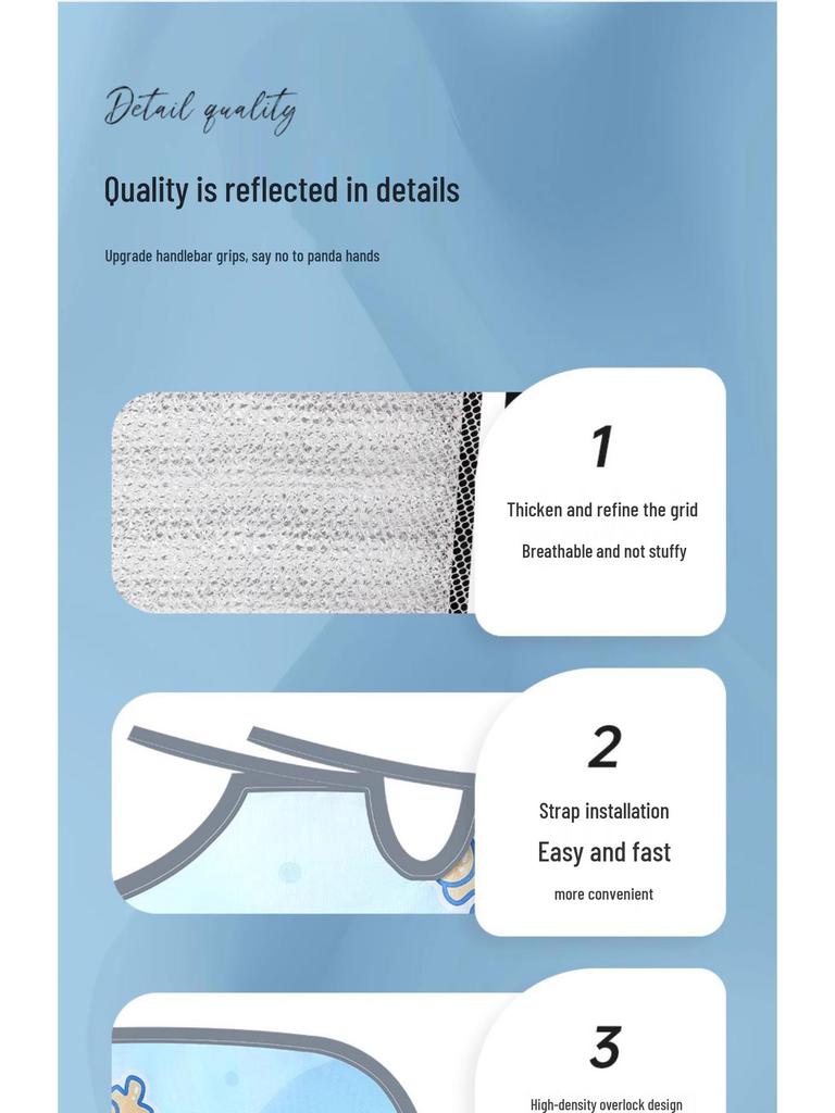 Letní elektrické auto a motocykl řídítka sluneční clona rukavice - Vodotěsné a větruodolné