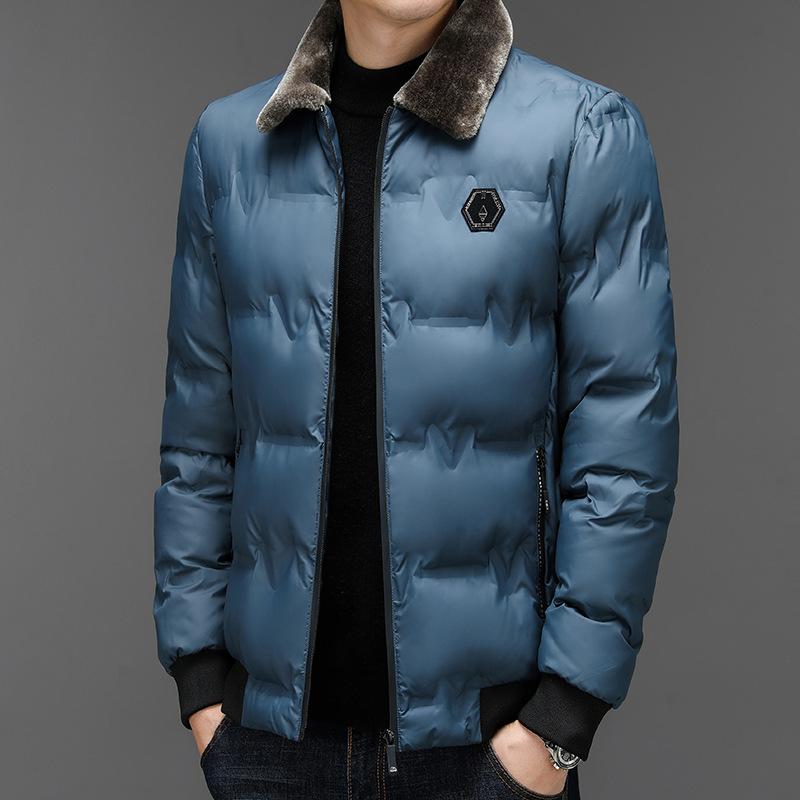 Cotton Jacket Men's Jacket 2026 Autumn and Winter New Thickened Warm Casual Fashion Down Cotton Jacket