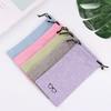 1/5/10/20Pc Eyewear Case Accessories Soft Cloth Glasses Bag Drawstring Portable Linen Fabric Eyeglasses Pouch Pocket for glasses