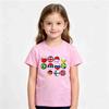 T-shirt in Cotone per Bambini Stampa Cartone Animato Countryball Polandballs Manica Corta