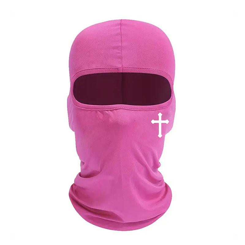 1Pcs Cross Riding Helmet Headgear Breathable Black Balaclava Face Mask Moisture Wicking For Cycling Hiking Outdoor Headgear