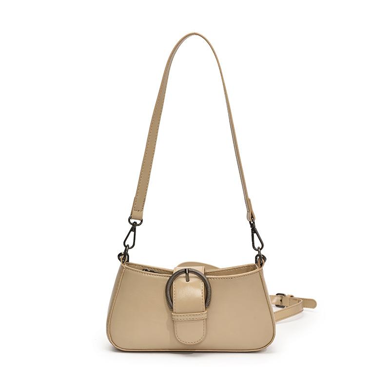 

Новая простая маленькая квадратная сумка подмышку женская 2025 весна и лето высококлассная модная корейская версия трендовая повседневная косая женская сумка абрикосовый