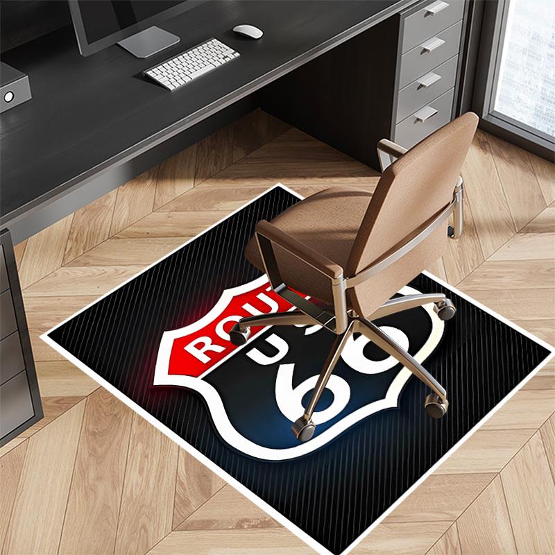 UNS. Route 66 Bedruckter Saugfähiger Waschbarer Teppich, Rutschfeste Badezimmerteppiche, Küchenteppiche, Yogamatte, Wohnzimmer Eingang, Camping Picknickteppiche