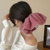 French Elegant Knit Hair Tie Nonslip Hair Holder 26cm Circumference Headdress Comfortable Daily Use Accessory