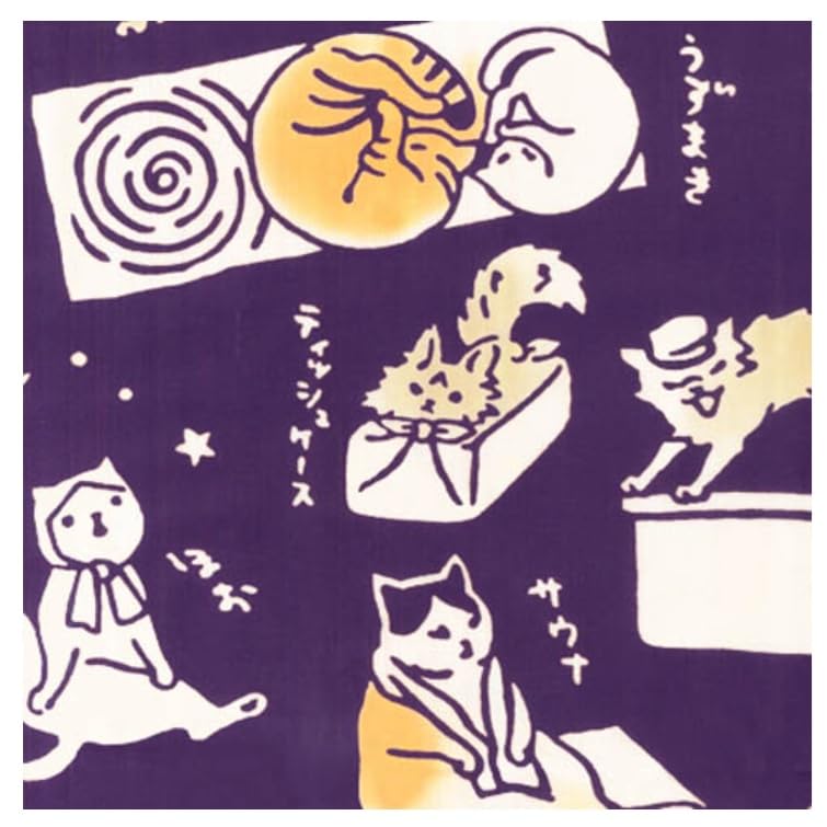Todaya Shoten Niwazome Tenugui 1526 (Cat)