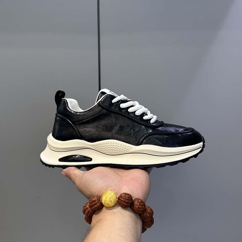Trendige Schuhe Herbst Neu Lässige Board Schuhe Leder Oberfläche Weiche Sohle Bequem Sportschuhe ysd