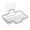 Stainless Steel Dual-Layer Wall-Mounted Soap Holder & Draining Rack
