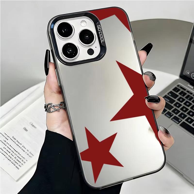 Minimalist Red Star Pattern Phone Case For Xiaomi Mi 15 T Pro 14T 13T 12T Mi 17 Pro 15 14 13 12 11 Lite 5G Shockproof Back Cover