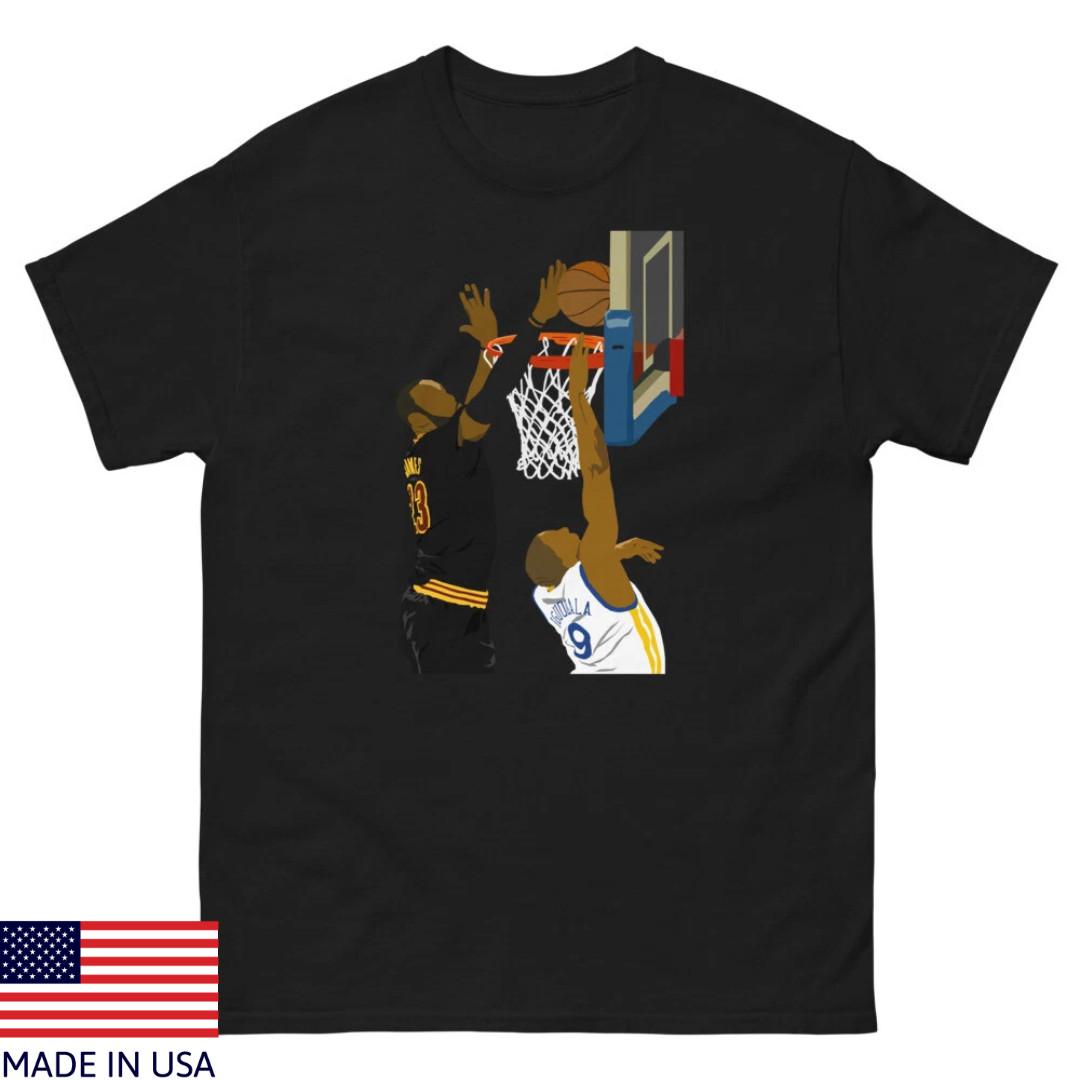 LeBron James Oh, BLOCKED BY JAMES! T-Shirt, LeBron James Block Shirt XXXL