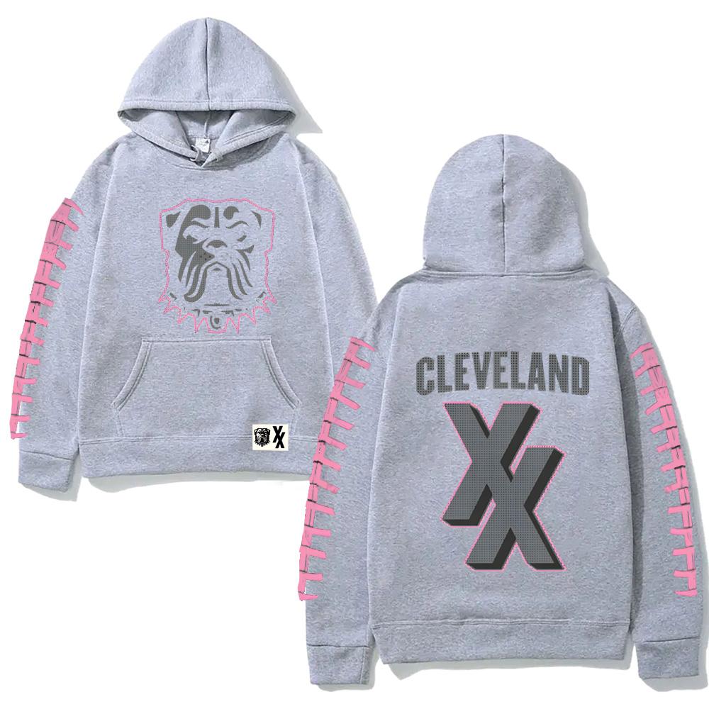 Mgk X Cleveland Browns Long Sleeve Hoodie for Autumn/Winter New Grunge Sweatshirts Punk Long Sleeve Clothing Hooded Pullovers