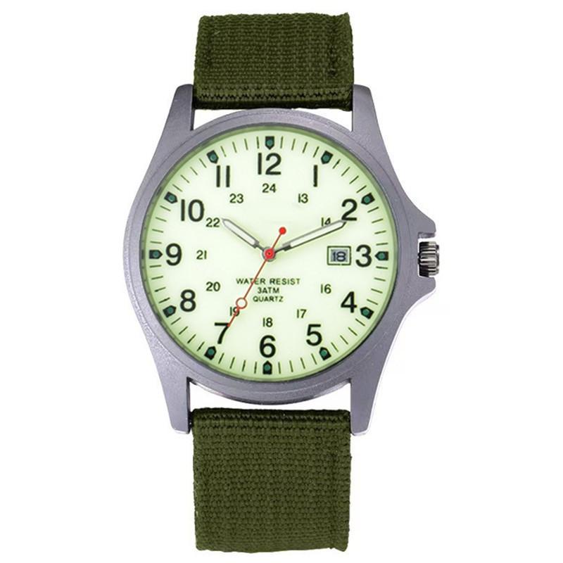Men's Casual Nylon Band Quartz Sports Watch with Date Function