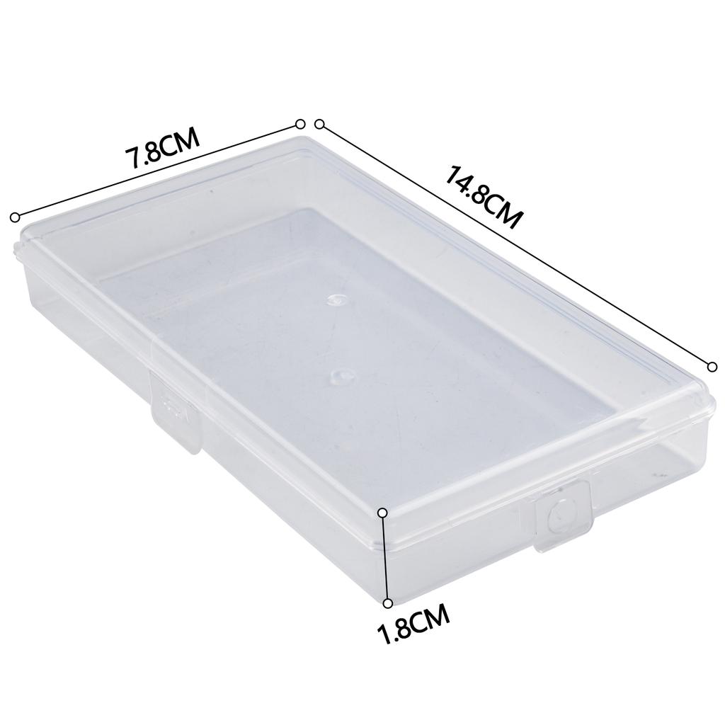 Boxes Storage Box Dustproof 14.8*7.8*1.8cm 3PCS DIY Earrings Holder Jewelry Necklaces Organizer PP Transparent