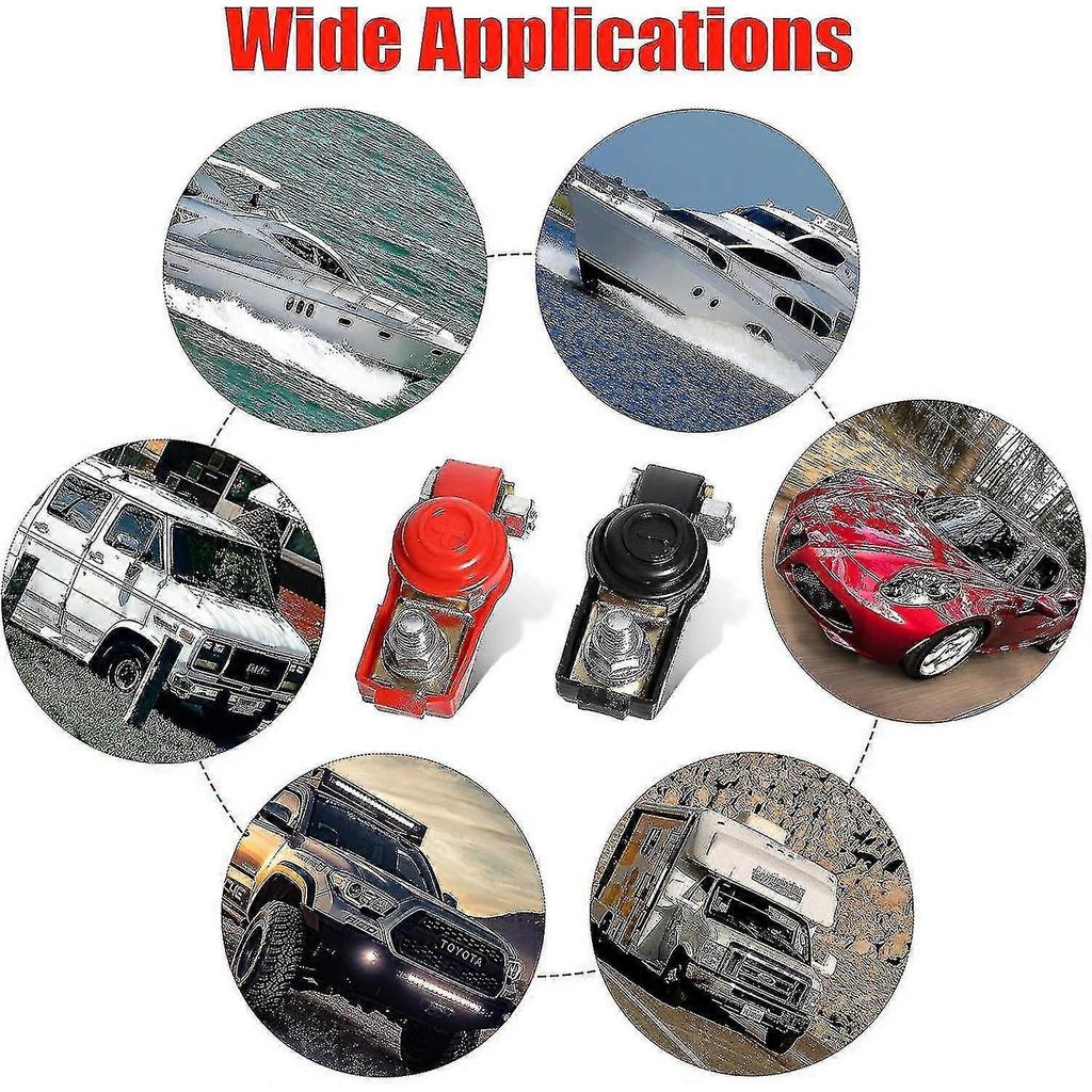 Car Battery Positive And Negative Connector Battery Terminal Connector 6 Pieces - PJ