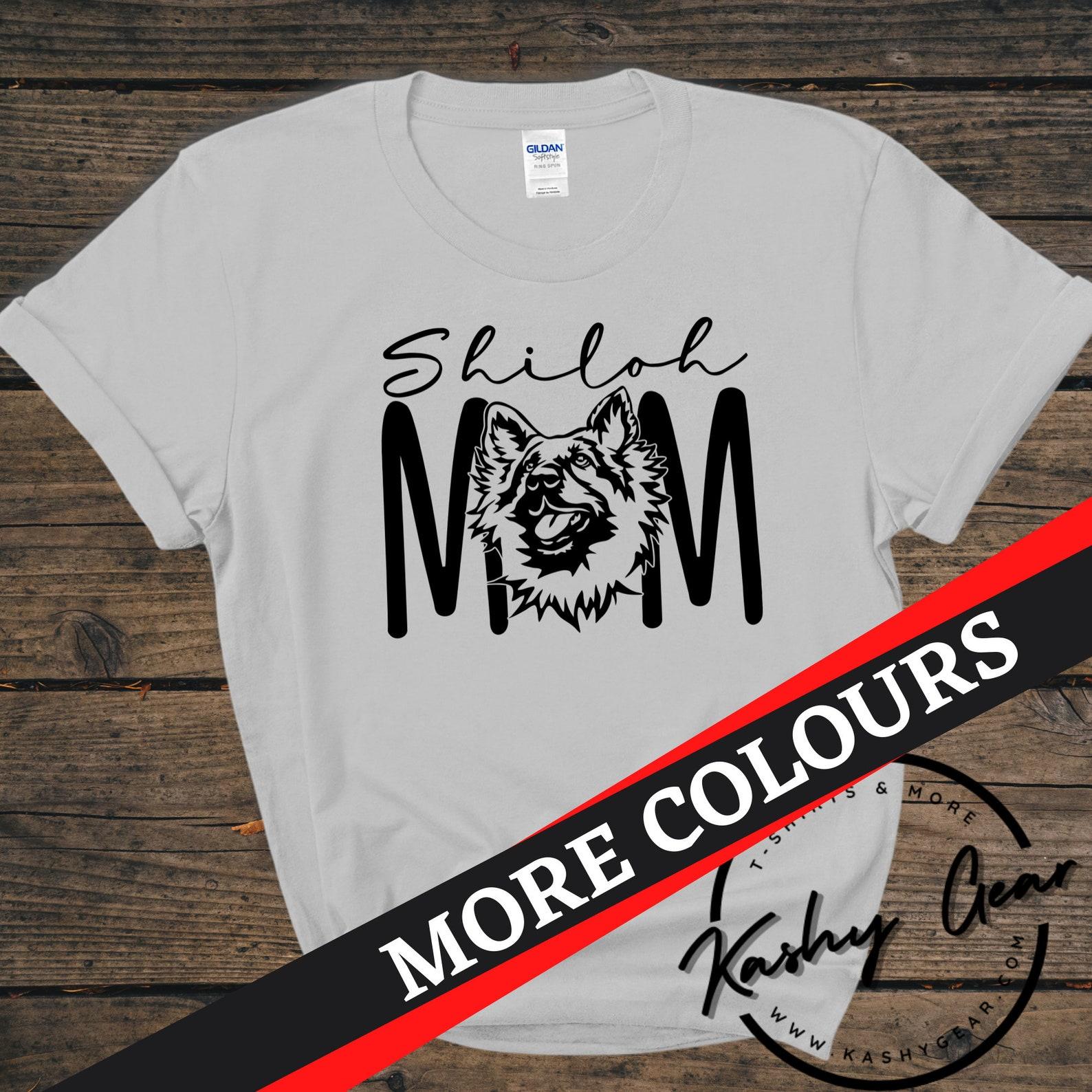 Shiloh Mom Shirt | Shiloh Shepherd Dog TShirt | Dog Mama | Custom Personalized Tee | Gift For Dog Lovers T Shirt M