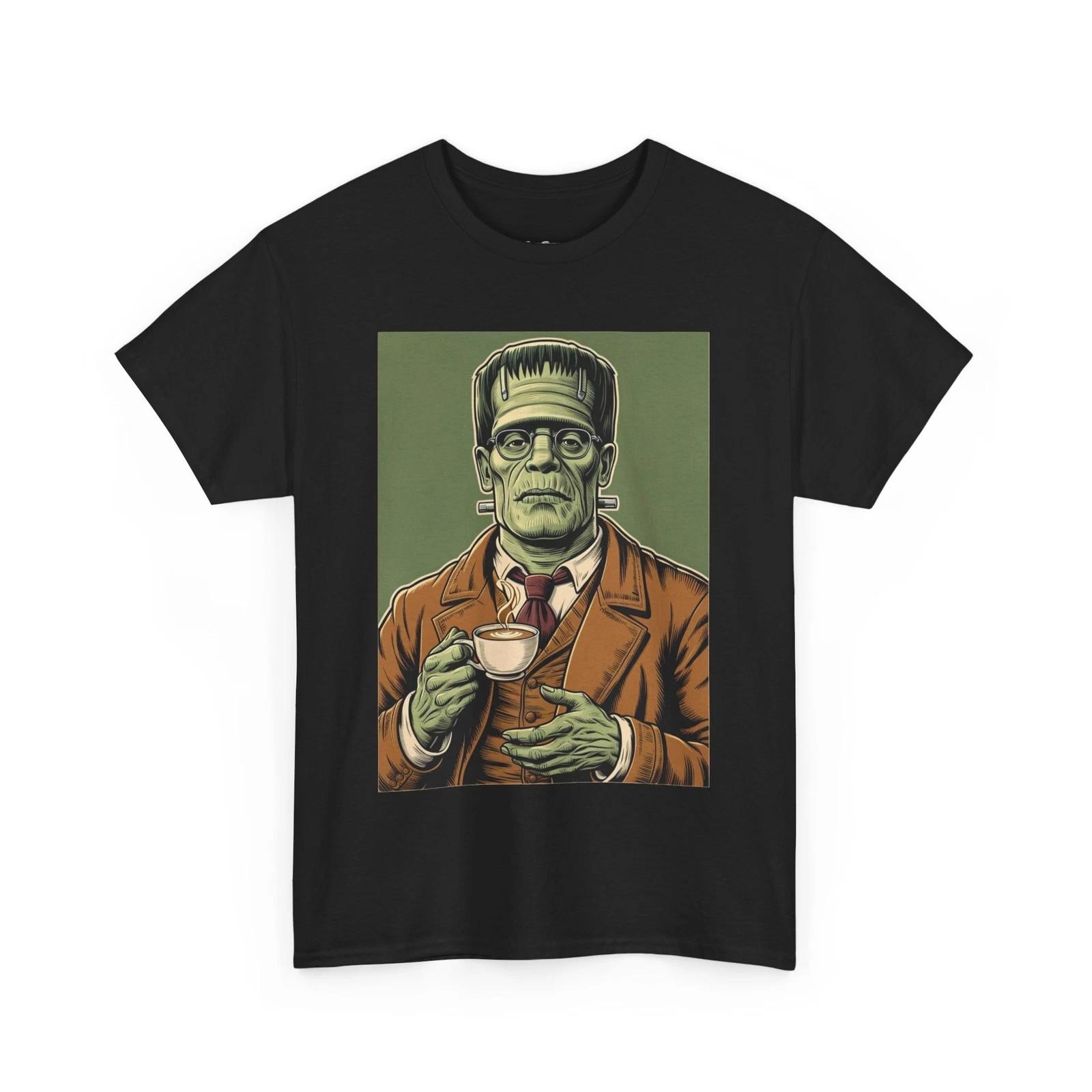 Hipster Frankenstein Unisex Tee, Novelty Monster Shirt, Cool Halloween Shirt S