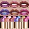 Metallisch Violett Chamäleon Lippenstift Farbwechselnd Matt Glitzer Diamant Lippenstift Wasserdicht Perlglanz Lipgloss Sexy Make-up