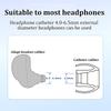 Embouts auriculaires universels en latex pour bouchons d'oreilles ondulés Sennheiser Bouchons d'oreilles anti-allergiques pour SONY/HUAWEI/OPPO/XIAOMI/AKG