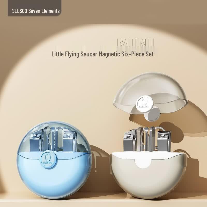 Seesoo Magnetic Nail Clipper 6-Piece Grooming Kit