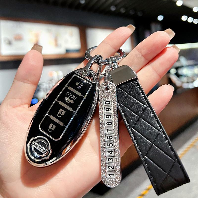 Applicable To 21 Nissan Teana Key Sets, New Xuanyi Qijun Buckle, Tiida Jin Qashqai Bag, Nissan Car, Blue Bird Shell Woman