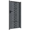 Garden Gate Anthracite 100 X 200 Cm Steel Square Design