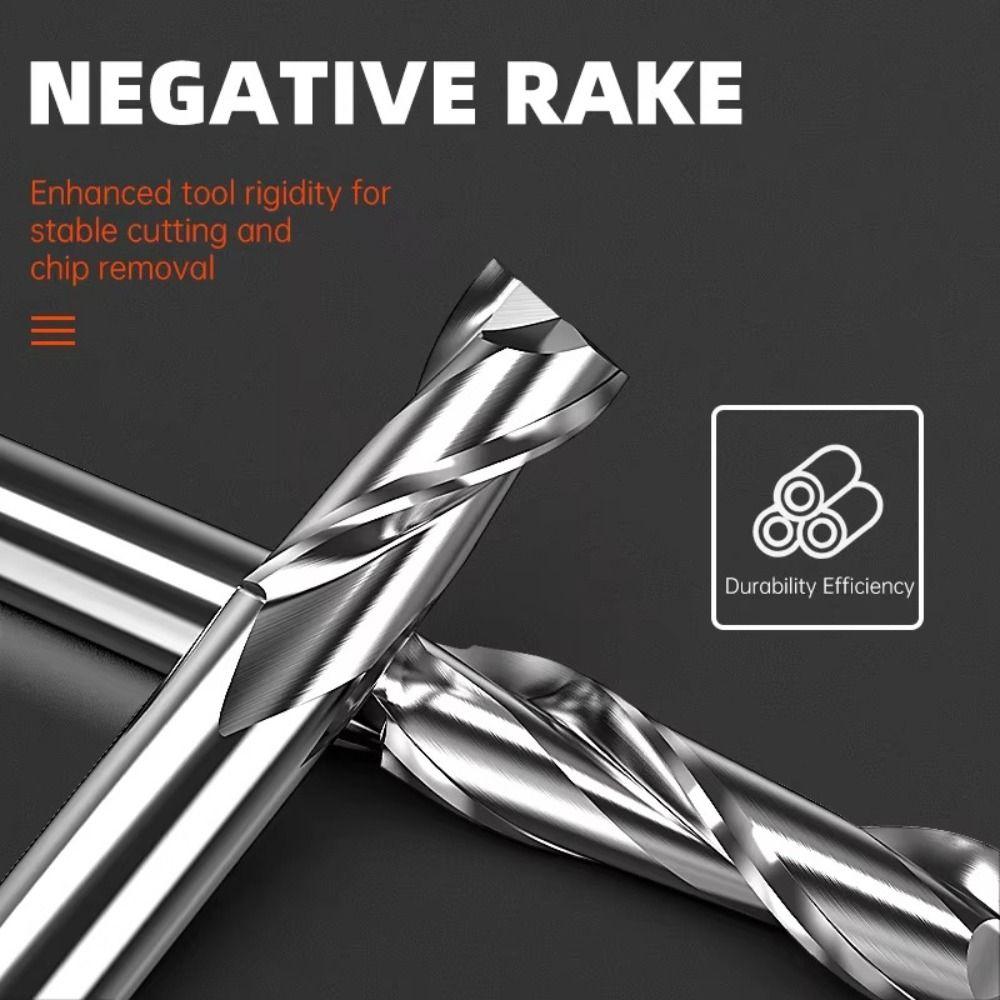 HSS M2 End Mill HRC65 Alloy Carbide Milling New Spiral Router Bit  Aluminum Stainless Metal