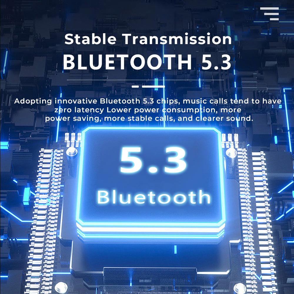 GM29 Wireless Earphones 48dB Active Noise Cancellation Bluetooth 5.3 Clip-on Earbuds 48H Battery Life IPX7 Waterproof