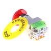 Red Mushroom Cap 1No 1Nc Dpst Emergency Stop Push Button Switch Ac 660V 10A