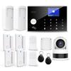 Wireless Home Alarm System for Apartment Garage Office: 13pcs GSM SMS 2G WiFi Burglar Alarm with Siren PIR Door Window Sensor C