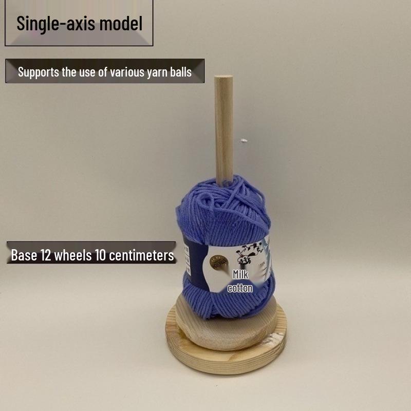 Handmade Solid Wood Portable Yarn Winder and Spindle Tool