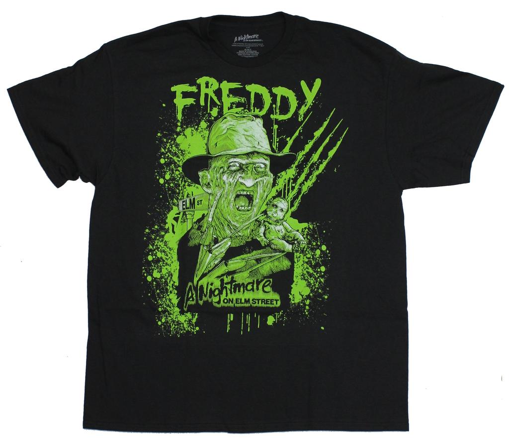 Nightmare on Elm Street Mens T-Shirt - Freddy Face Baby doll Issues