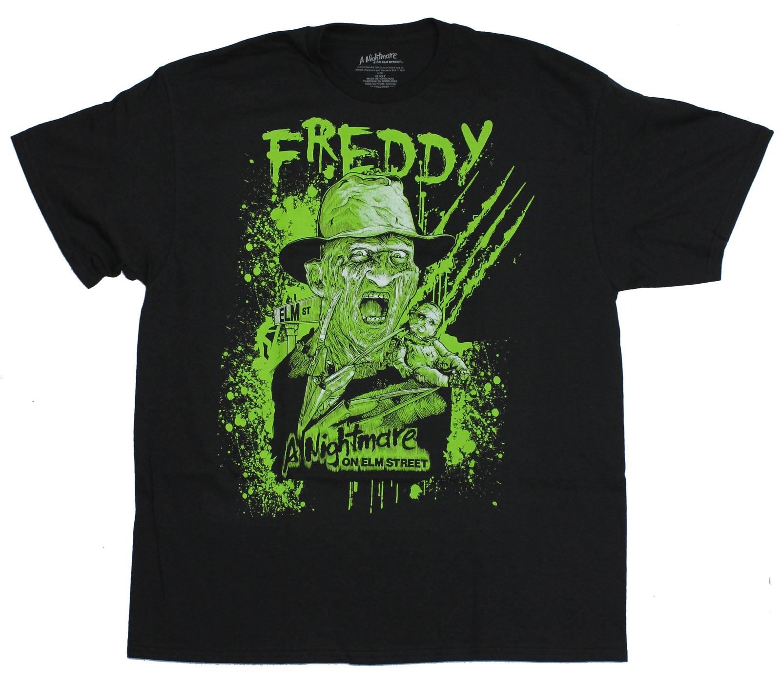 Nightmare on Elm Street Mens T-Shirt - Freddy Face Baby doll Issues S