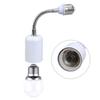 Ceramic E27 Bulb Socket Extender With Full Rotation Metal Base Heat Tolerance 400W For Lighting Adjustments