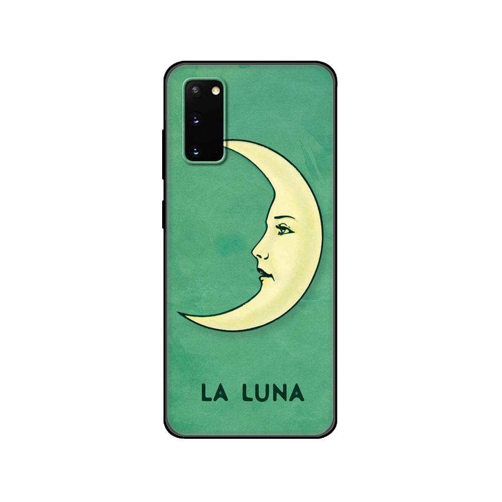 Black Tpu Case For Samsung Galaxy S20 /S20 PLUS/S20 ultra/S20+ /S20FE Back Cover  Sun and Moon