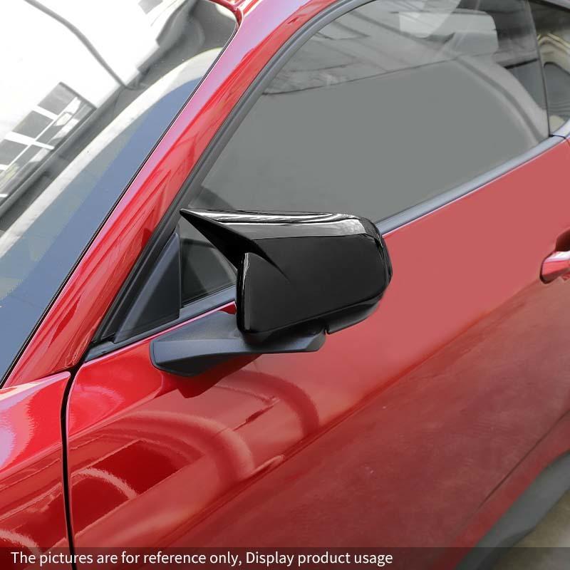Car Rearview Mirror Decorative Frame Protective Cover For Ford Mustang 2015 Up Car Exterior Accessories , ABS Plastic