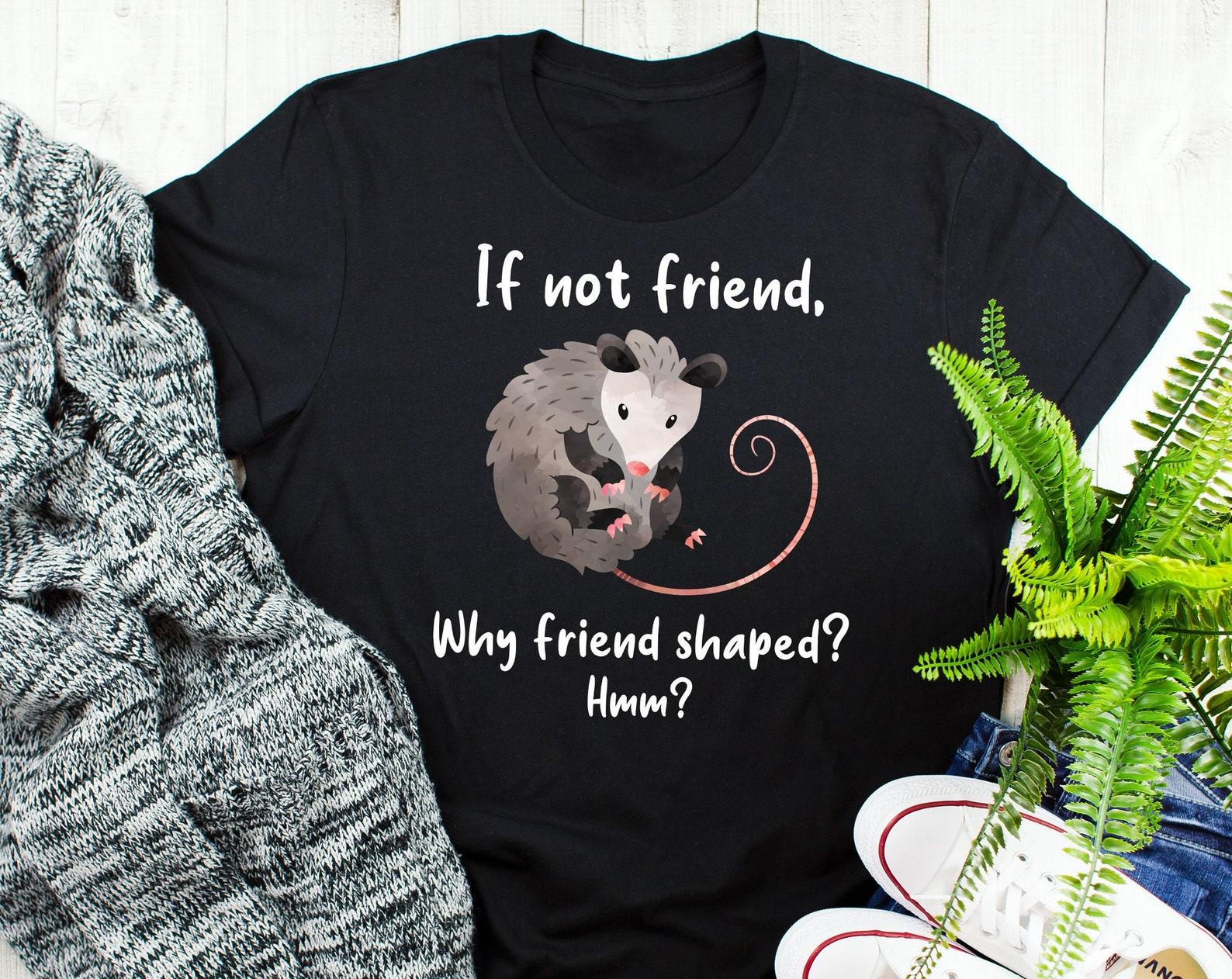 Opossum Shirt, , Funny Possum Lover Gift, Cute Animal Meme T-shirt, Gifts for Him, Her, Tee, Live Ugly, Wildlife Nature Lover 100