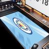 Manchester City Fußballclub Thema Premium Rutschfestes Mauspadd mit Genähten Kanten, Strapazierfähiges Gummi-Material, für Schreibtisch & Gaming Tolle Geschenke