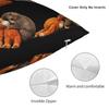 I'M Fine Sad Monkey Punch With An Orange Toy Plush Hugging Pillowcases Pillow Case For Living Room Bed Chair Comfy Pillow Cover