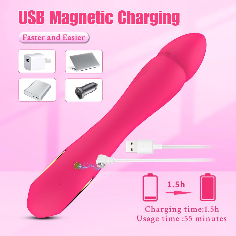 G-spot Clitoral Stimulator Inflatable Vibrator Vaginal Massager 18 Adult Orgasm Masturbation Massage Stick Sex Toy