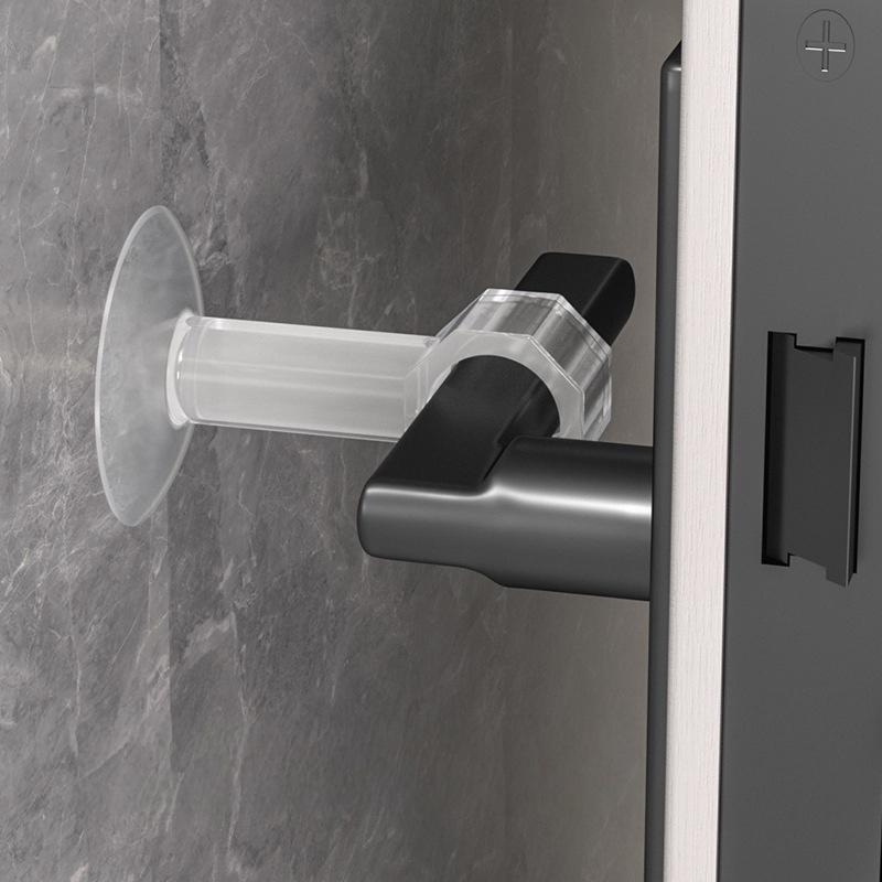 5Pcs Heavy Duty Silicone Door Stopper Bumper Pads Anti-Collision Suction No Drilling Silicone Door Handle Pad for Bedroom Living Room