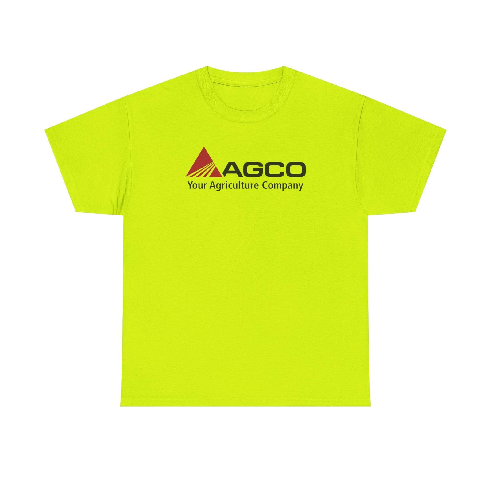 

История корпорации AGCO Футболка унисекс Топы Футболка - Дизайн футболки с трактором и сельскохозяйственной техникой, M