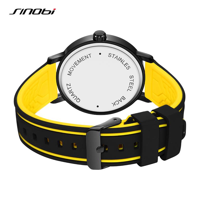 SINOBI New Creative Design Men's Quartz Watches Top Brand Mans Wristwatches Fashion Style Gifts Clock for Husband,Family,Friend