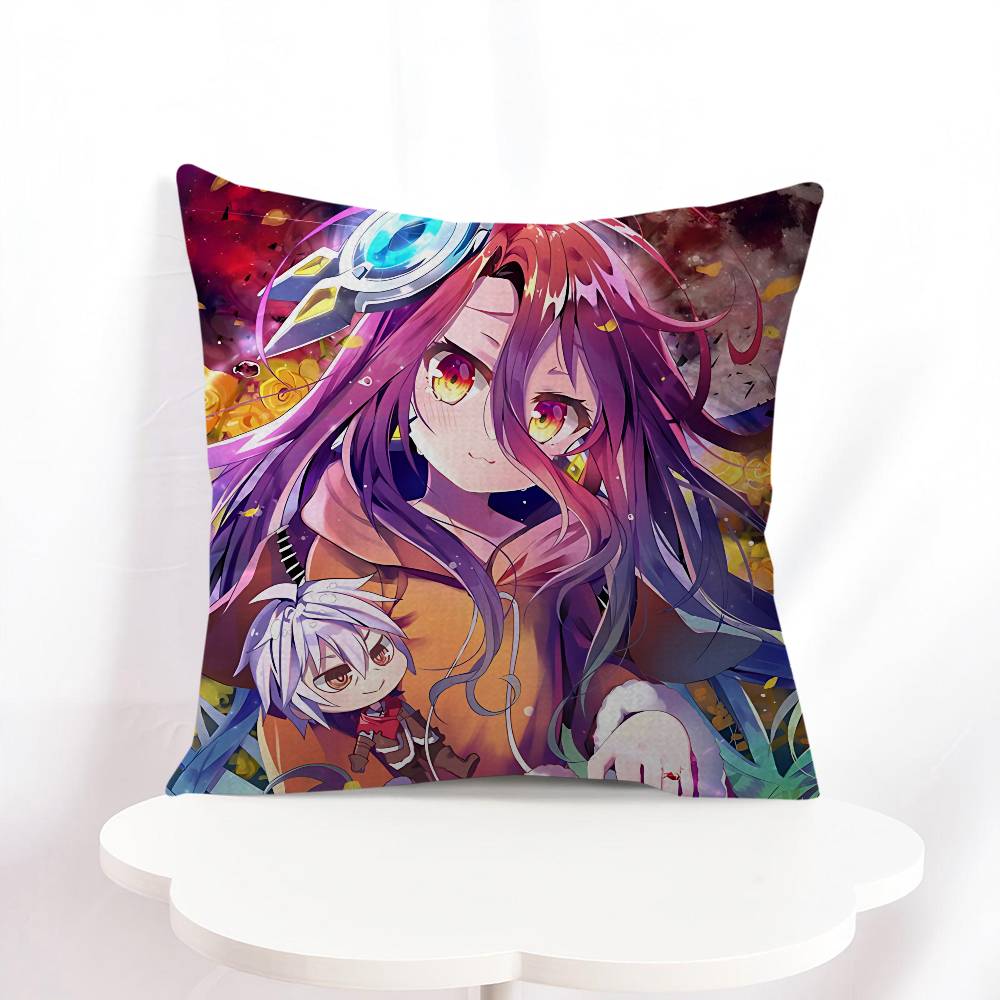 NO G-GAME NO LIFE Shiro Pillow Gift Home Office Decoration Pillow Bedroom Sofa Car Cushion CoverPillow Case