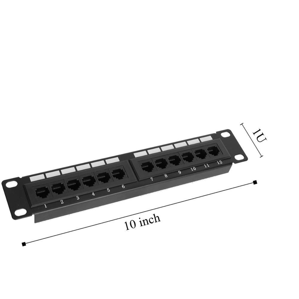 12-Port UTP Patch Panel Without Bracket Ethernet Network Data Patch Panel  Network Cabinet