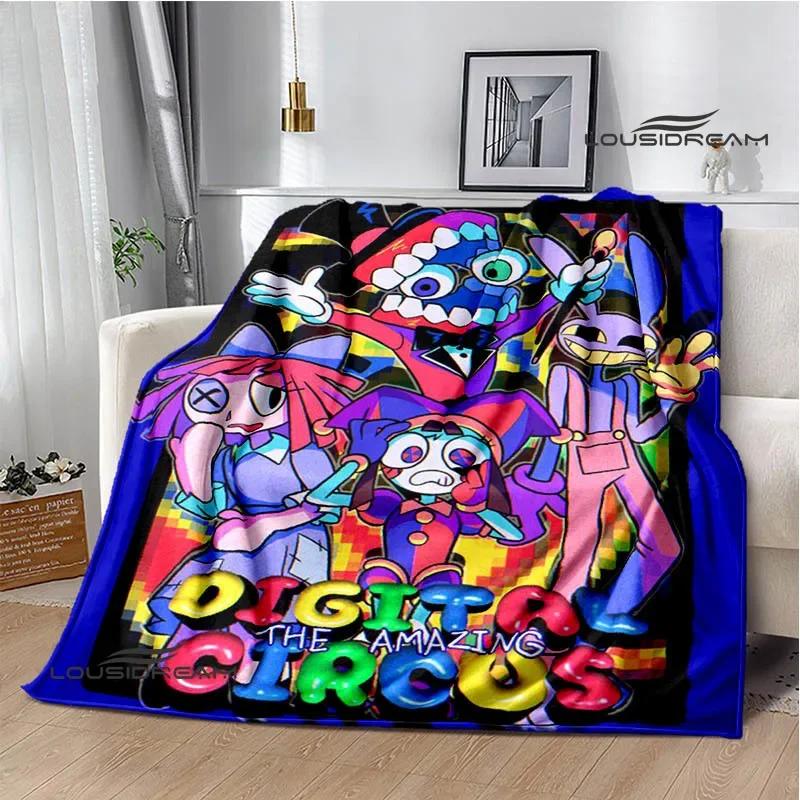 THE AMAZING DIGITAL CIRCUS Cartoon Blanket Warm Flannel Blankets Soft Cozy Blanket Sofa Travel Blanket Bed Linings Birthday Gift