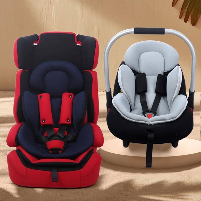 Solid Color Baby Stroller Pad Car Seat Cushion Breathable Infant Seat Pad Mattress Pushchair Dinning Chair Accessory