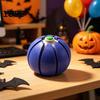 Travel Stress Reliever Halloween Pumpkin Squeeze Ball, Fruit Shaped Clicker Fidget Toy for Anxiety Relief, Cute Soft Decompression Kids Adults, Party